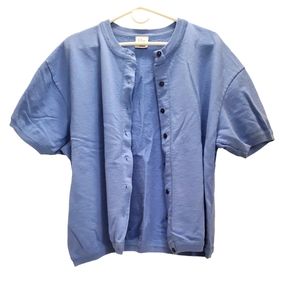 Silver Wear, Women's L, Light blue, Button up, Sweatshirt tshirt